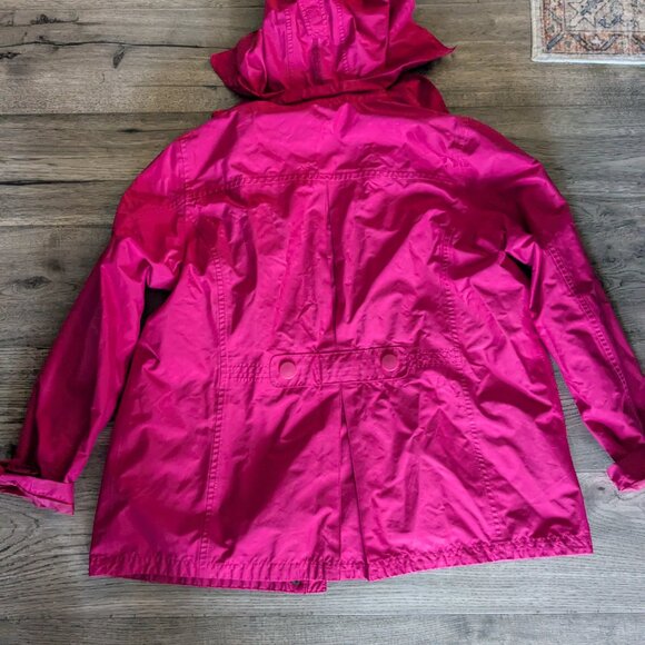 Hot pink LL Bean rain coat - Picture 2 of 4